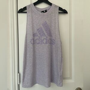adidas Lilac Logo Tank Top
